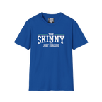 The Skinny with Joey Merlino swag tee in royal blue, Philadelphia streetwear