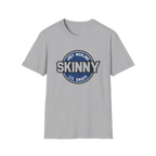 Skinny Podcast logo graphic tee in sport grey, Italian American pride apparel