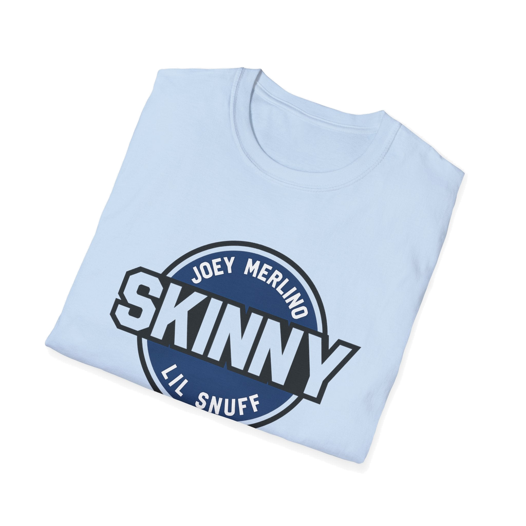 Skinny Podcast logo graphic tee, Italian American pride apparel