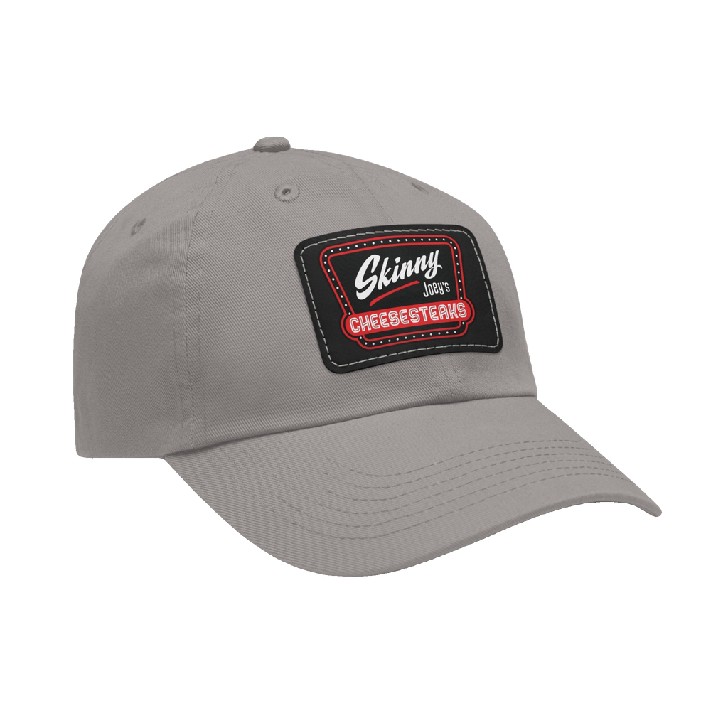 Skinny Joey leather patch dad hat, gallery photo 26, Skinny Joey's Cheesesteaks apparel