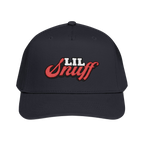 Lil Snuff retro script dad hat in black, Philadelphia streetwear