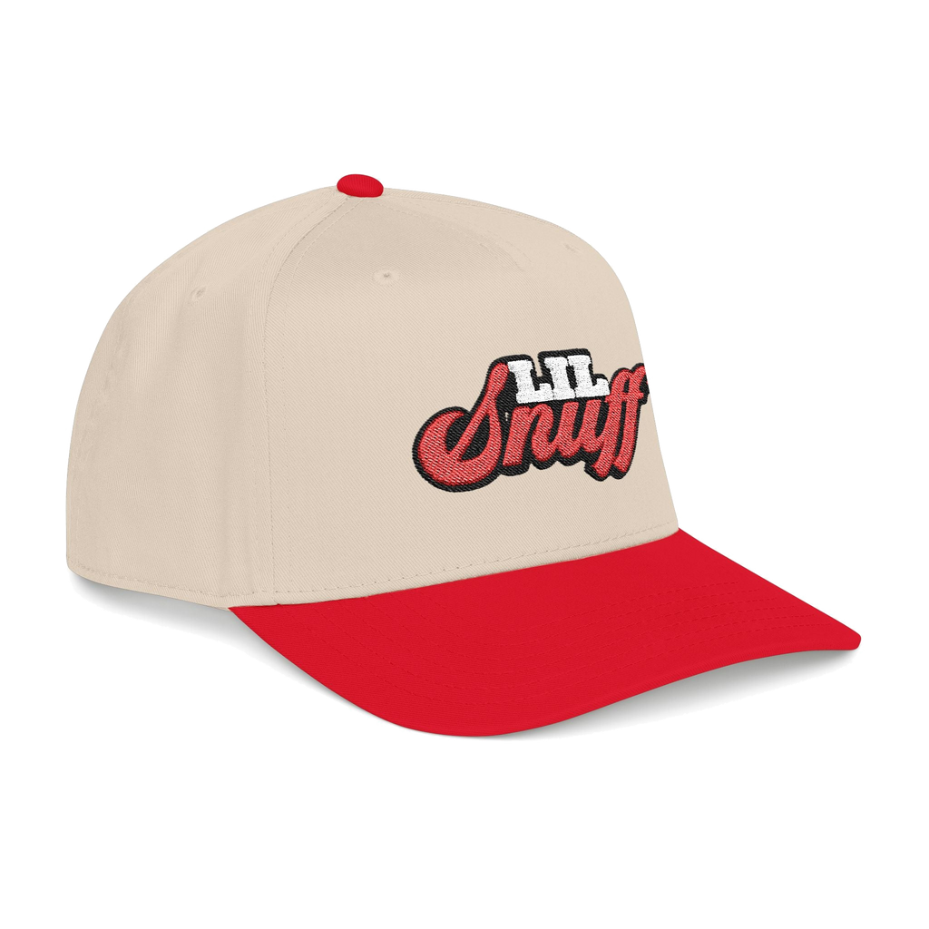 Lil Snuff retro script dad hat, Italian American pride apparel