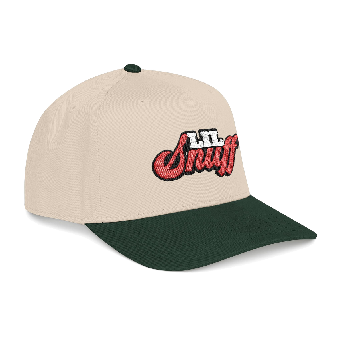 Lil Snuff retro script dad hat, Philly culture apparel