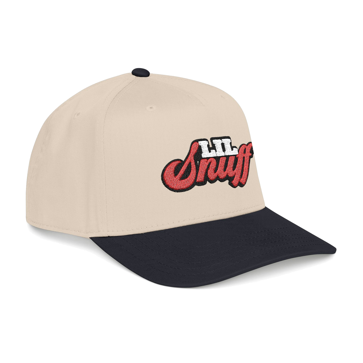 Lil Snuff retro script dad hat, The Skinny with Joey Merlino podcast merch