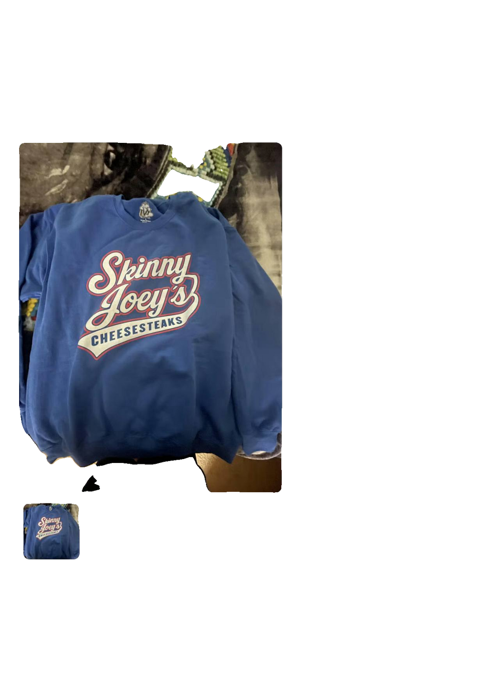 Skinny Basketball 76 retro hoodie, Skinny Joey's Cheesesteaks apparel