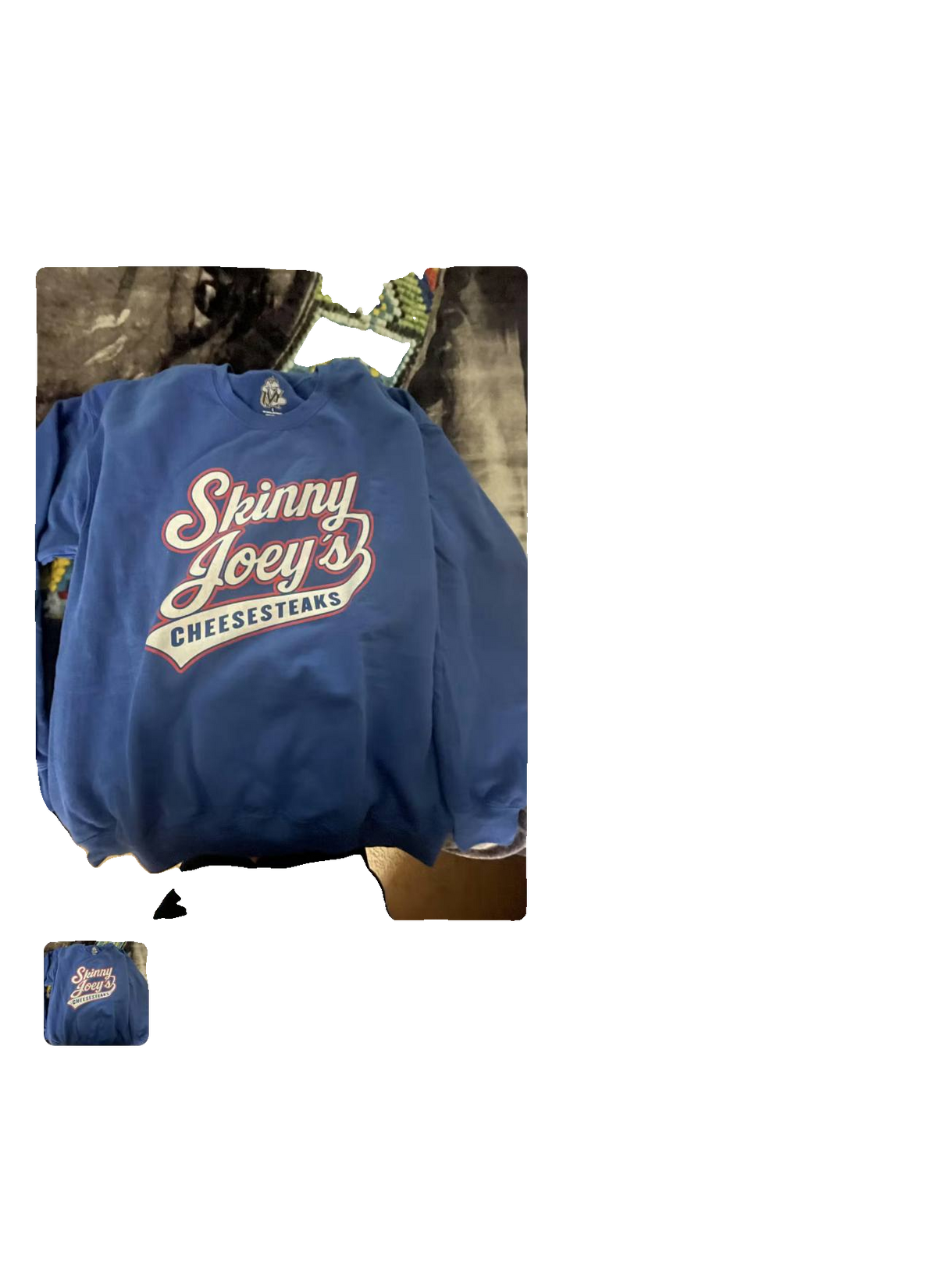Skinny Basketball 76 retro hoodie, Skinny Joey's Cheesesteaks apparel