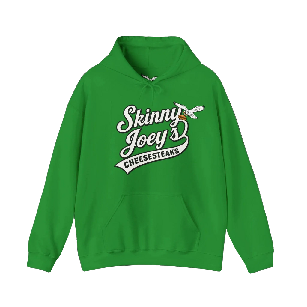 Super Bowl Champs logo pullover hoodie in Irish green, The Skinny with Joey Merlino podcast merch