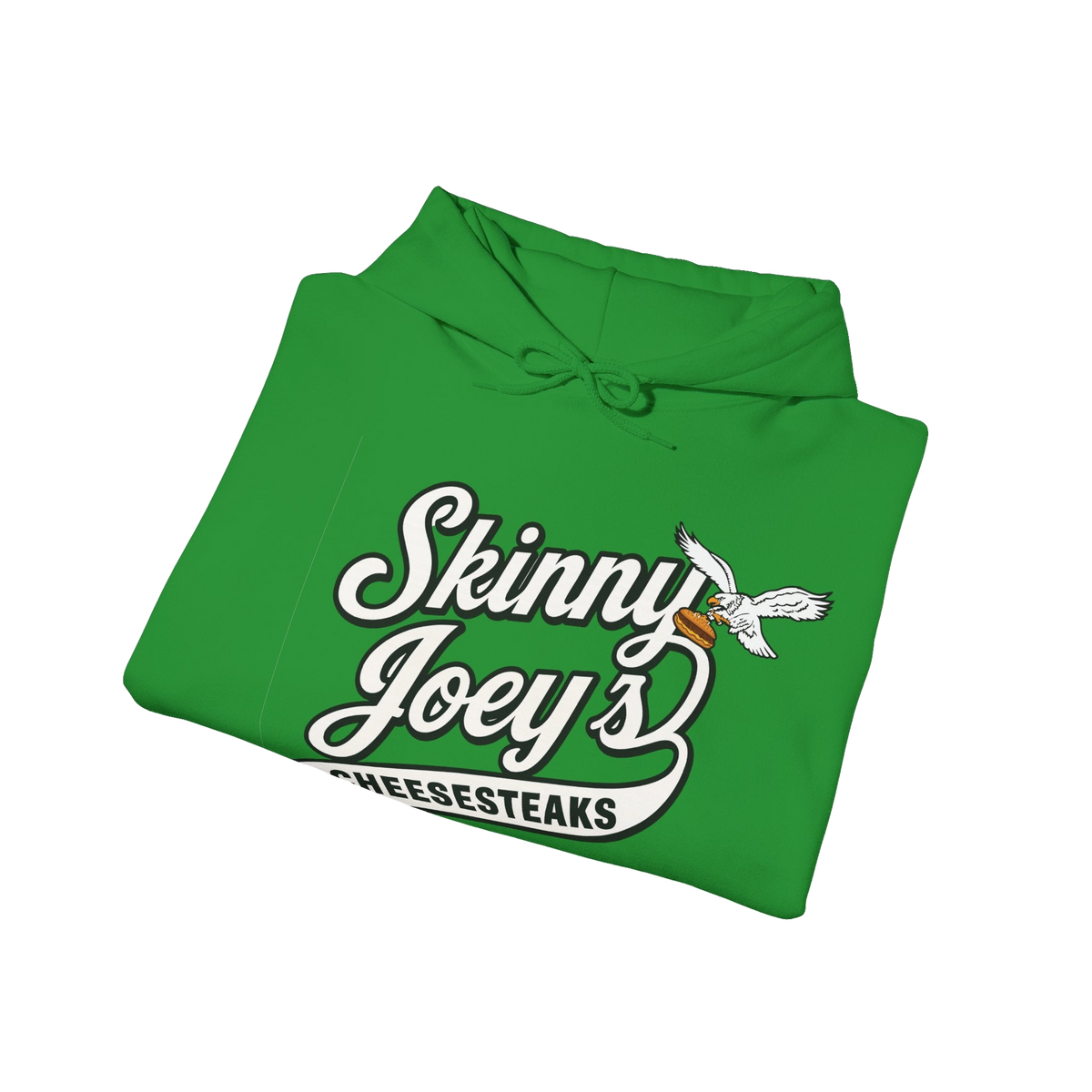 Super Bowl Champs logo pullover hoodie, Skinny Joey's Cheesesteaks apparel
