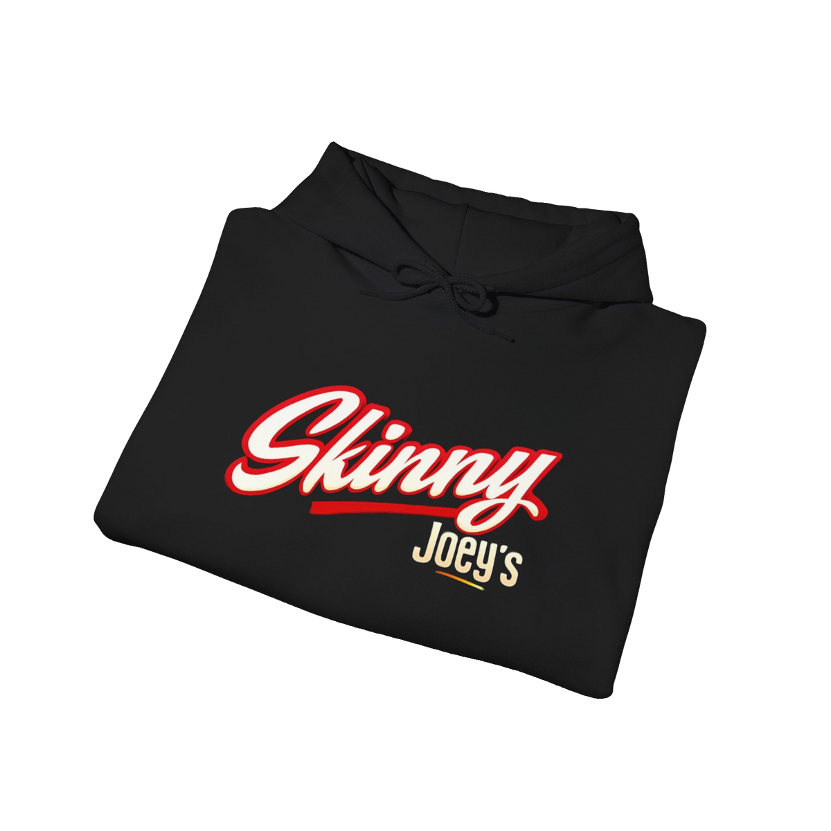 Skinny Joey's retro script logo hoodie, Philadelphia streetwear