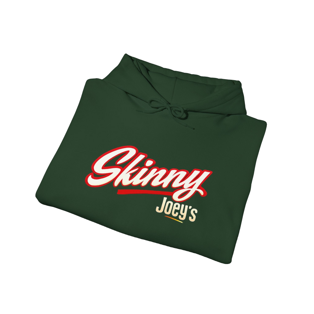 Skinny Joey's retro script logo hoodie, South Philly streetwear