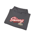 Skinny Joey's retro script logo hoodie, The Skinny Podcast with Joey Merlino & Lil Snuff merch