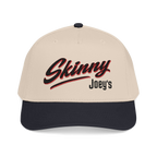 Joey Merlino logo mid-profile snapback in black and natural, The Skinny Podcast with Joey Merlino & Lil Snuff merch