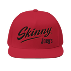 Skinny Joey's classic edition flat bill cap in red, South Philly streetwear