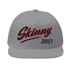 Skinny Joey's classic edition flat bill cap in grey, Skinny Joey's Cheesesteaks apparel
