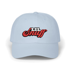 Lil Snuff dad cap in light blue, Philly culture apparel