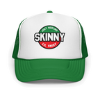 Skinny Joey foam trucker hat, front view, South Philly streetwear