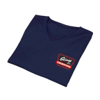 Skinny Joey's Cheesesteaks v-neck tee, Italian American pride apparel