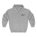 Skinny Joey's vintage script zip-up hoodie, Philly culture apparel