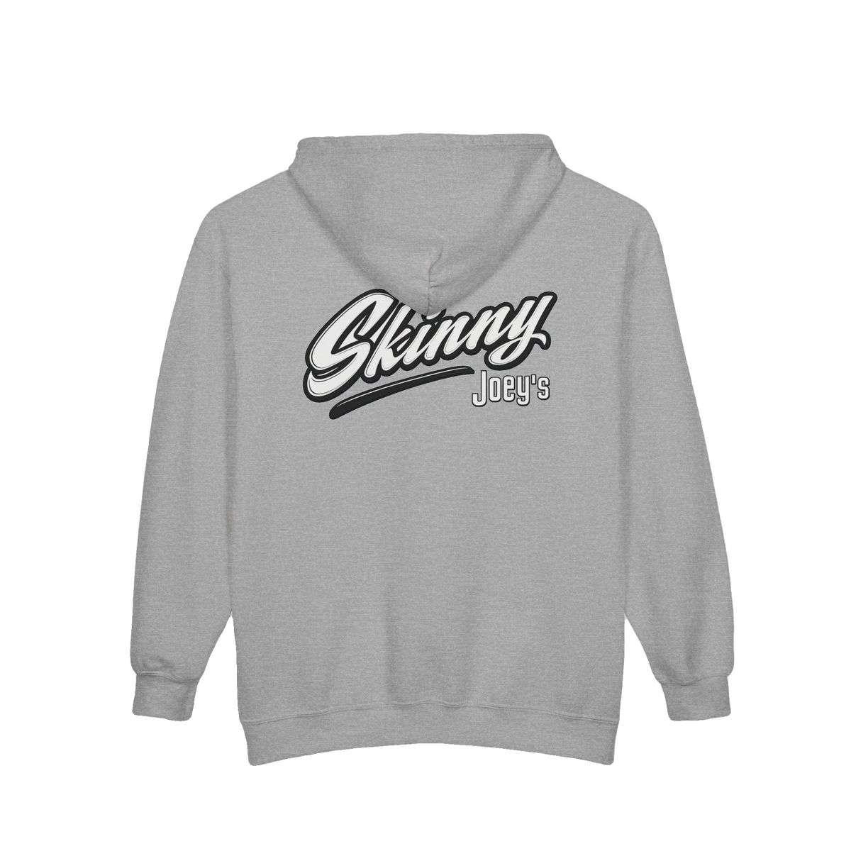 Skinny Joey's vintage script zip-up hoodie, Skinny Joey's Cheesesteaks apparel