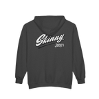 Skinny Joey's vintage script zip-up hoodie, South Philly streetwear