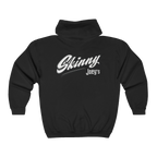 Skinny Joey's vintage script zip-up hoodie, Philadelphia streetwear