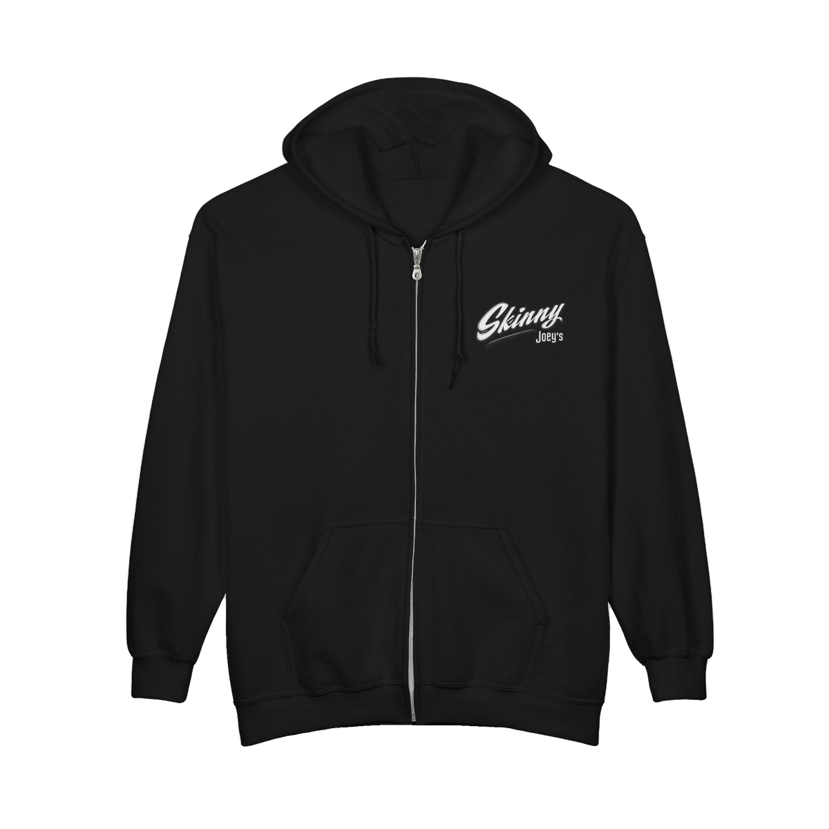 Skinny Joey's vintage script zip-up hoodie, The Skinny with Joey Merlino podcast merch
