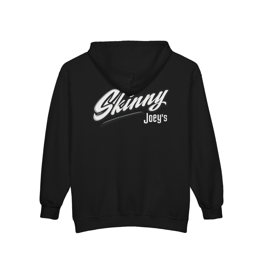 Skinny Joey's vintage script zip-up hoodie, gallery photo 13, Philadelphia streetwear