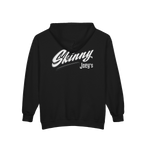 Skinny Joey's vintage script zip-up hoodie, gallery photo 13, Philadelphia streetwear