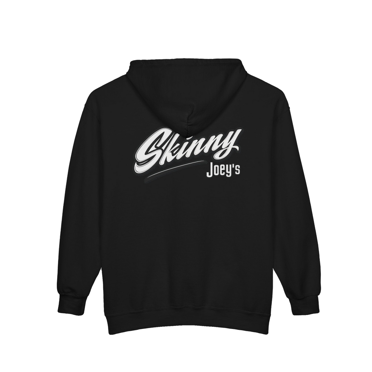 Skinny Joey's vintage script zip-up hoodie, gallery photo 13, Philadelphia streetwear