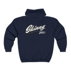 Skinny Joey's vintage script zip-up hoodie, gallery photo 14, The Skinny with Joey Merlino podcast merch