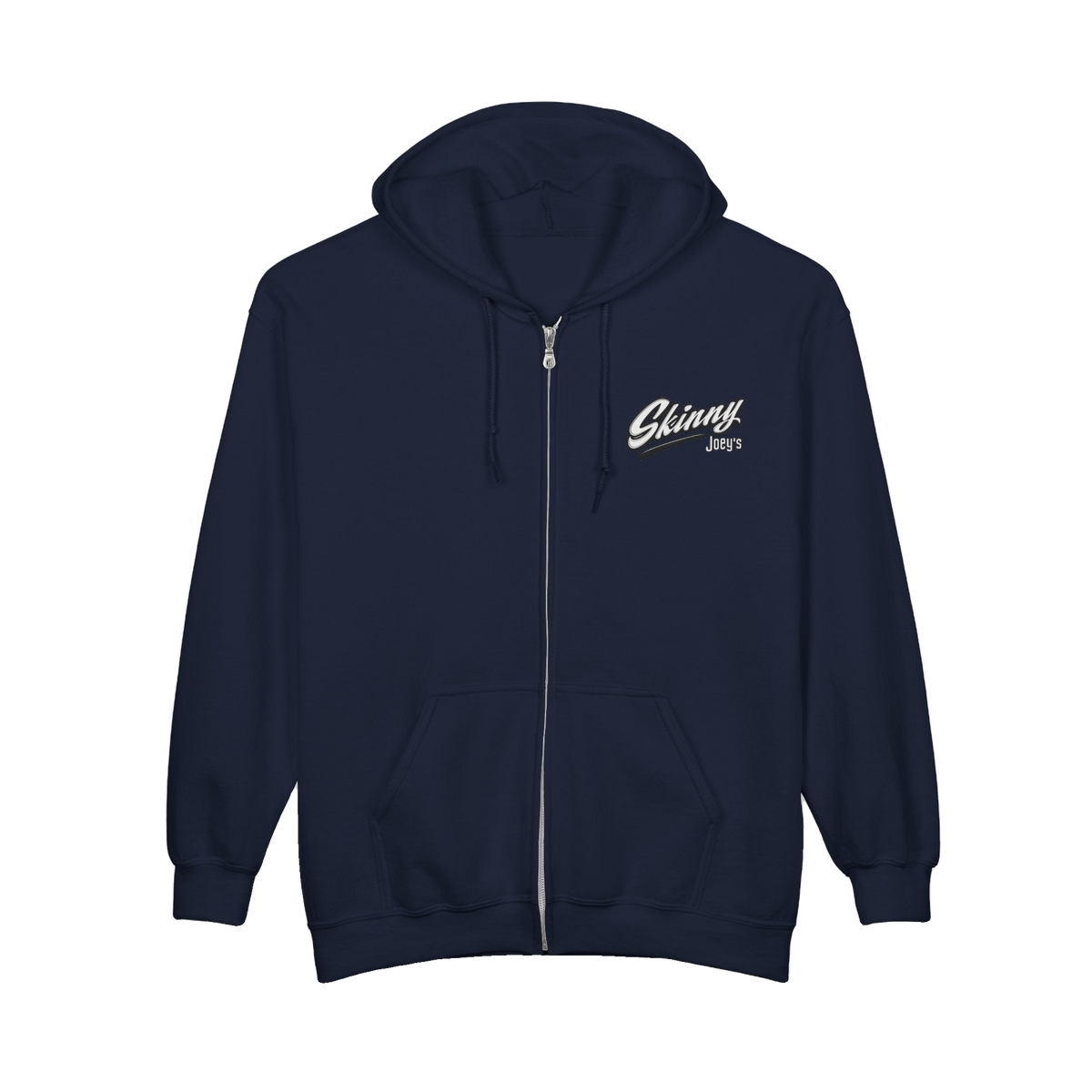Skinny Joey's vintage script zip-up hoodie, gallery photo 15, Italian American pride apparel