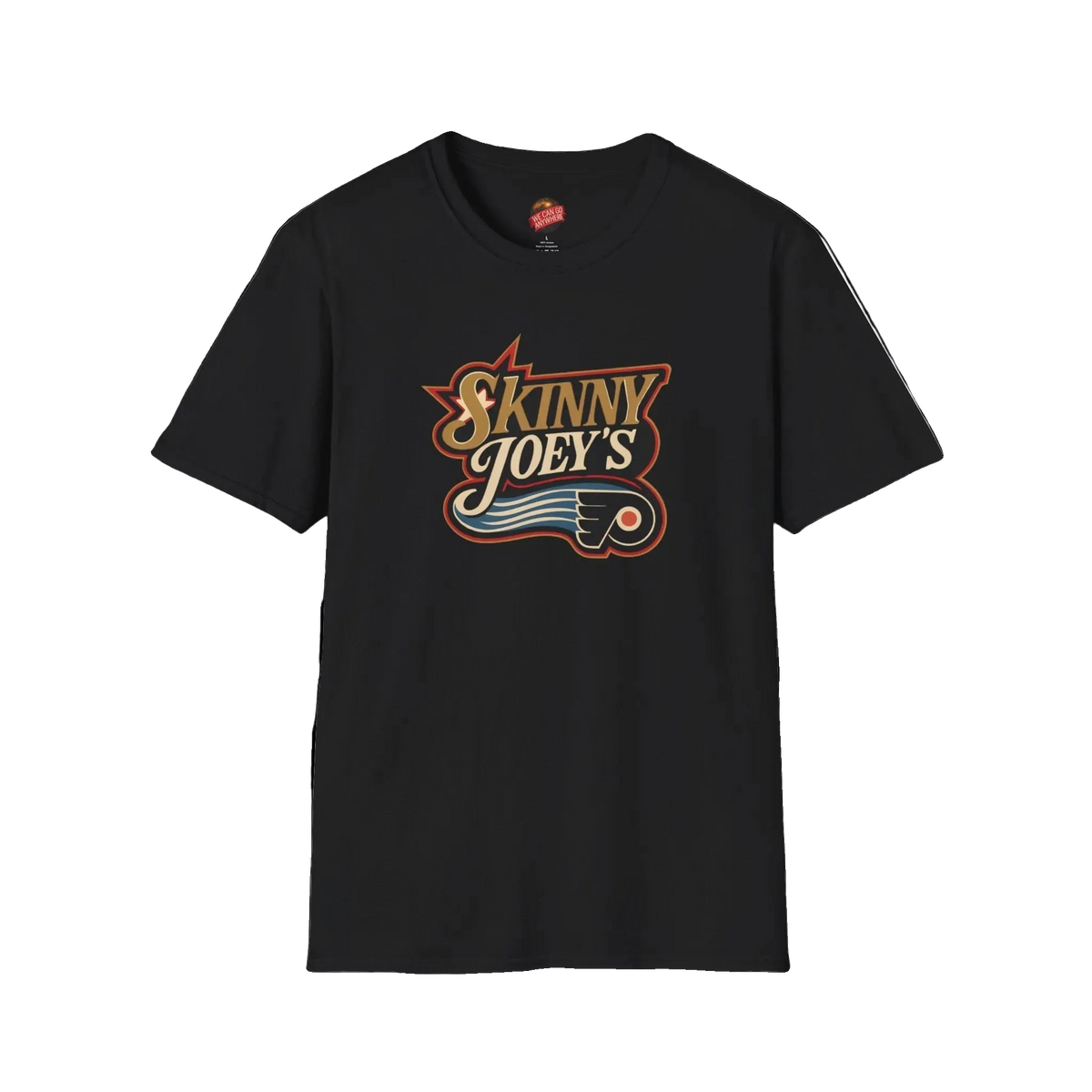 Retro Flyers vintage graphic tee in black, South Philly streetwear