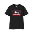 Skinny Joey's Cheesesteaks official tee in black, The Skinny with Joey Merlino podcast merch