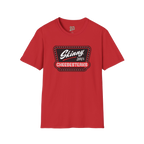 Skinny Joey's Cheesesteaks official tee in red, Skinny Joey's Cheesesteaks apparel
