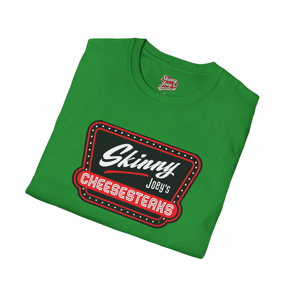 Skinny Joey's Cheesesteaks official tee, The Skinny with Joey Merlino podcast merch