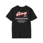 Skinny Joey's Cheesesteaks official tee, Italian American pride apparel