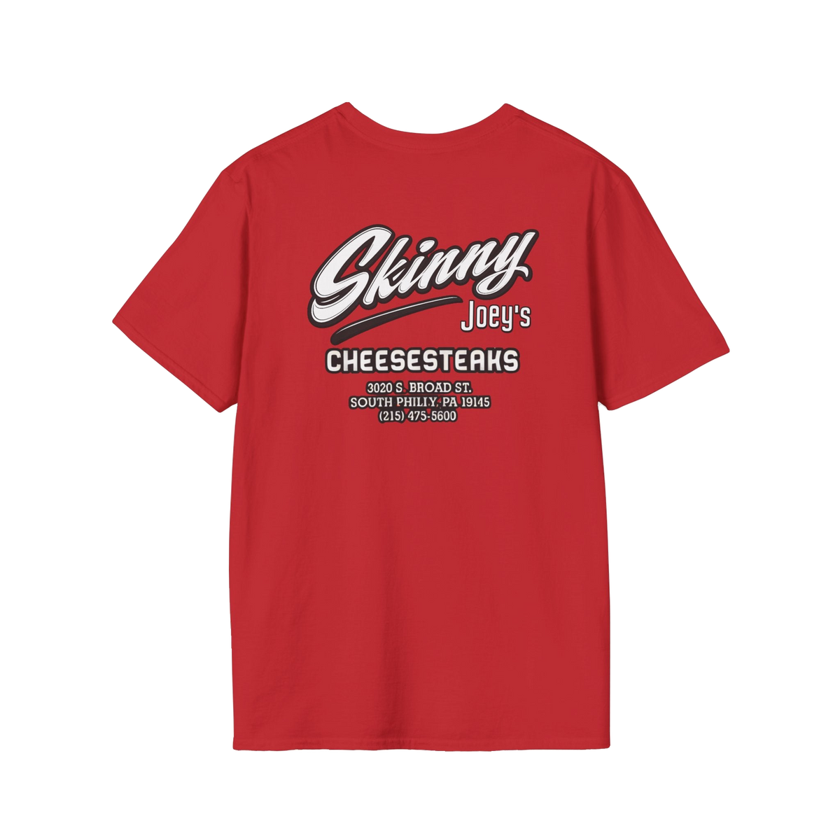 Skinny Joey's Cheesesteaks official tee, South Philly streetwear