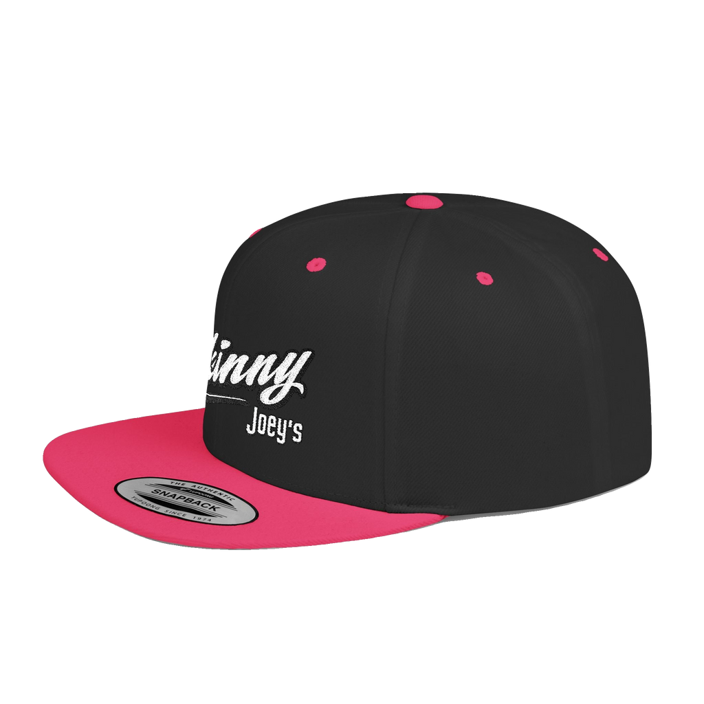 Skinny Joey's retro script flat bill snapback, gallery photo 18, Philly culture apparel