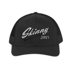 Skinny Joey's embroidered trucker cap in black, Skinny Joey's Cheesesteaks apparel