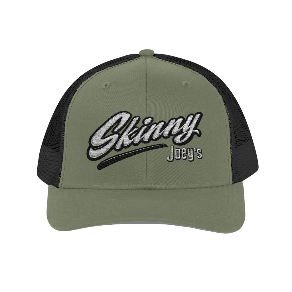 Skinny Joey's embroidered trucker cap, Philly culture apparel