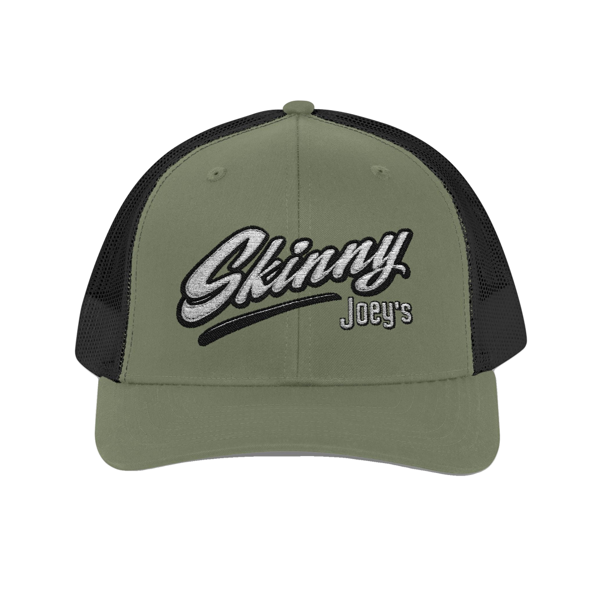 Skinny Joey's embroidered trucker cap, Philly culture apparel