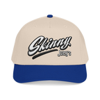 Skinny Jeans retro script two-tone cap, The Skinny Podcast with Joey Merlino & Lil Snuff merch
