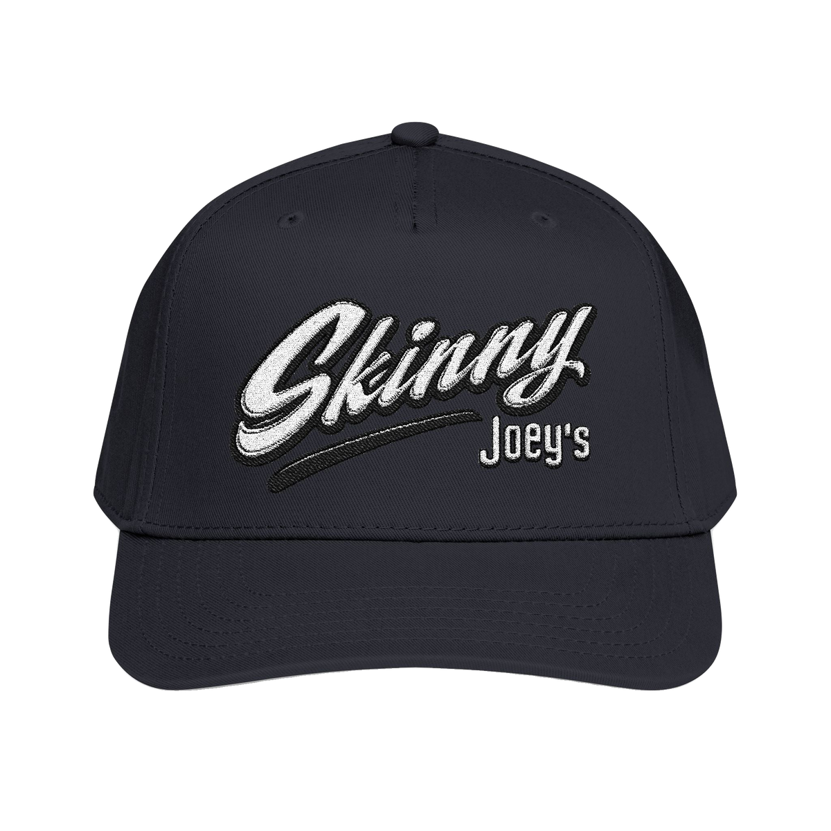 Skinny Jeans retro script two-tone cap, Italian American pride apparel