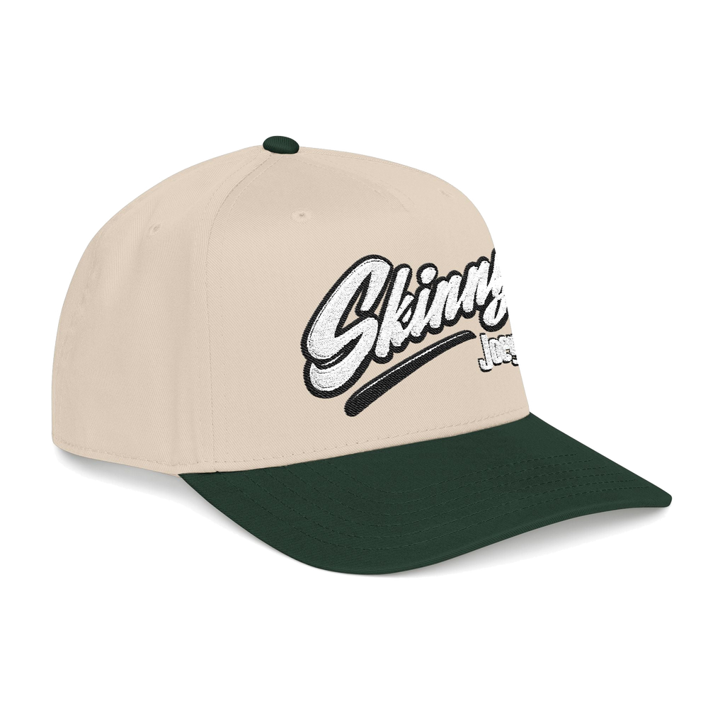 Skinny Jeans retro script two-tone cap, Philly culture apparel