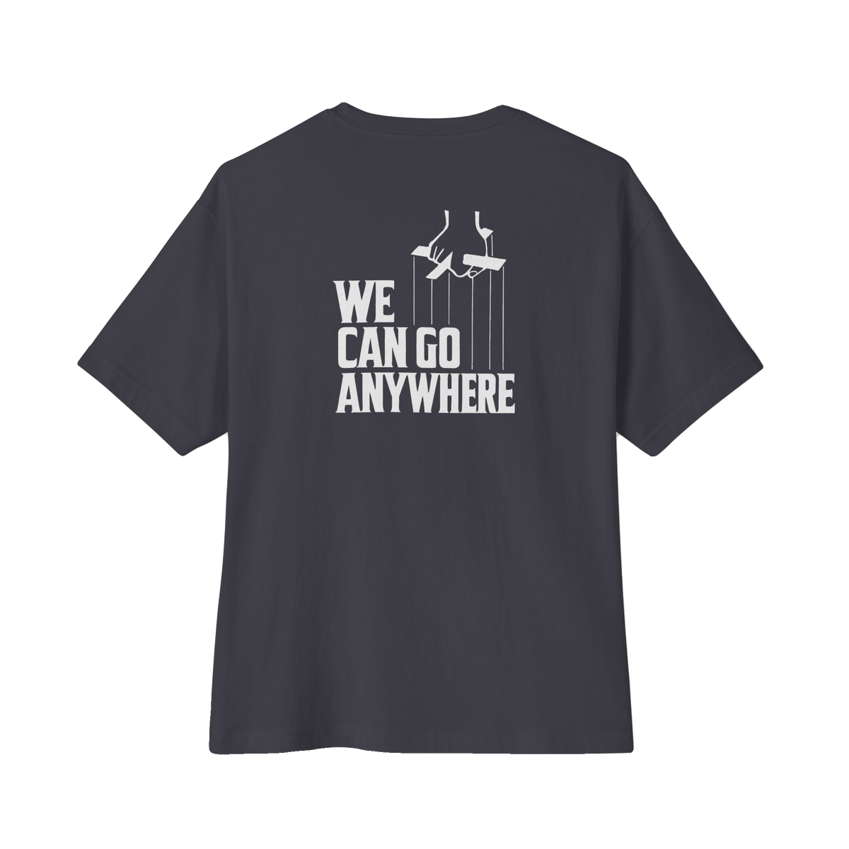 We Can Go Anywhere oversized script tee, gallery photo 16, Skinny Joey's Cheesesteaks apparel