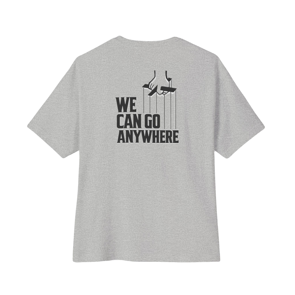 We Can Go Anywhere oversized script tee, gallery photo 19, The Skinny with Joey Merlino podcast merch