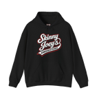 1 Year Anniversary logo pullover hoodie in black, The Skinny Podcast with Joey Merlino & Lil Snuff merch