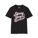1 Year Anniversary graphic tee in black, The Skinny Podcast with Joey Merlino & Lil Snuff merch