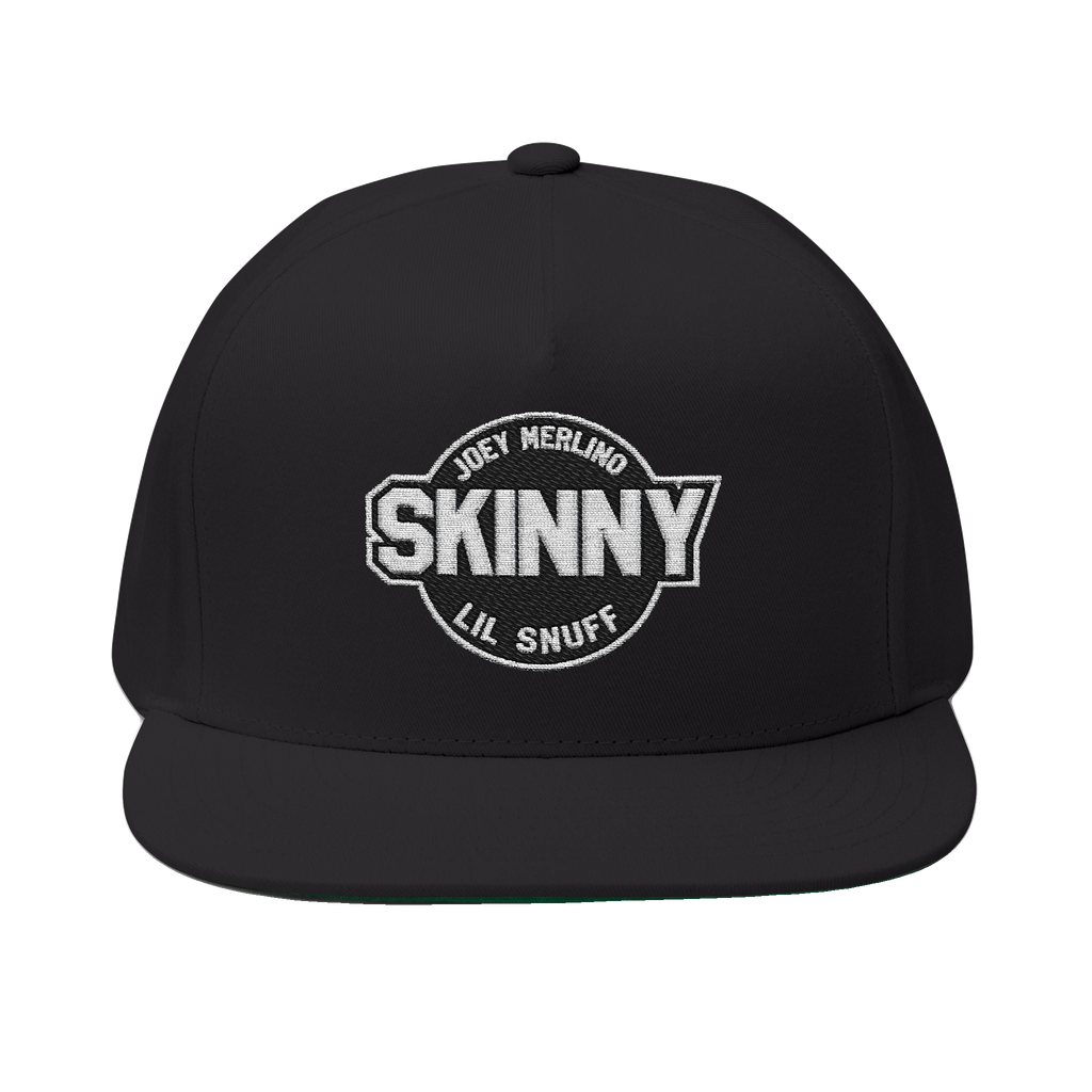 Skinny Joey Lil Snuff flat bill cap in black, Philadelphia streetwear