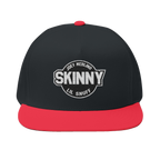 Skinny Joey Lil Snuff flat bill cap in black and red, Philly culture apparel